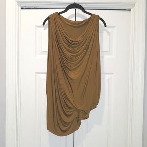 Donna Karan Draped Silk Jersey Top